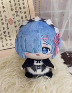 Anime Re:Zero Rem 10cm Cute Plush Doll Toy Christmas Gift Pendant Collectibles - Picture 1 of 7