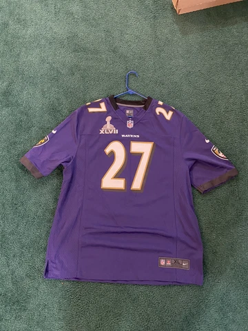 Ray Rice Baltimore Ravens Super Bowl Jersey Purple XL Cover