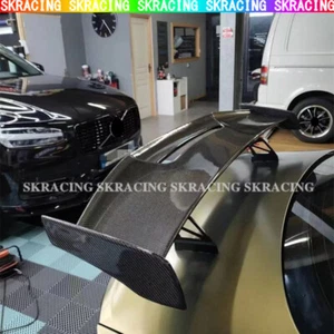 Universal Type For Sedan Carbon Fiber Rear Trunk Lid Spoiler Wing Racing Style - Picture 1 of 23