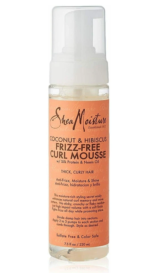 Shea Moisture | Coconut & Hibiscus | Frizz-Free Curl Mousse 7,5 oz / 220 ml