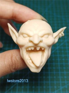 1:6 Roaring Monster Goblin Head Sculpt Carved For 12" Male Action Figure Body - Picture 1 of 7