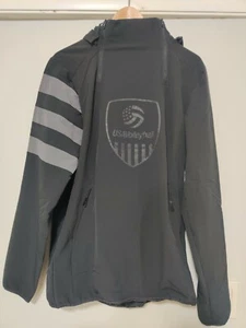Adidas Herren Medium USAG Volleyball Hoodie mit durchgehendem Reißverschluss Allwetter schwarz DY2410 - Bild 1 von 2