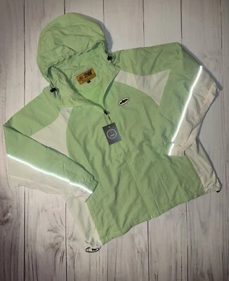 CRTZ Corteiz Spring Jacket Windbreaker- Size L -Mint & White - AUTHENTIC ✅