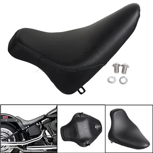 Black Driver Butt Bucket Solo Seat For Harley Softail Springer FXSTS FXSTB FLSTF - Bild 1 von 16