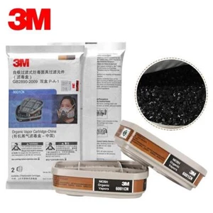 8 Pair 3M 6001CN Organic Vapor Respirator Filter Cartridge 7502 6200 6800 Mask - Picture 1 of 6
