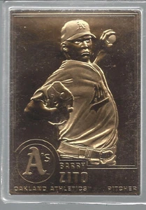 Barry Zito 2003 Danbury Mint Sealed 22 kt Gold Card # 174 - Picture 1 of 1