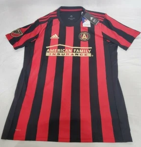 New Adidas Atlanta United FC Home Jersey MLS Soccer Red Black DP9033 Mens Size L - Picture 1 of 11
