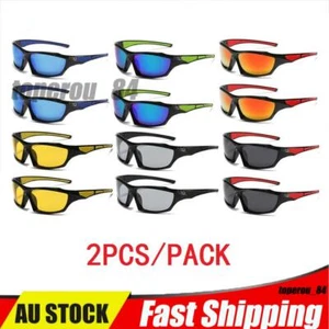 2 Pack Photochromic Polarized Sunglasses Sports Goggles Fishing Driving Glasses - Picture 1 of 11