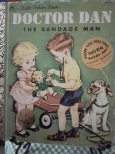 DOCTOR DAN THE BANDAGE MAN Little Golden Book 1992 50th Anniversary New York VGC - Picture 1 of 10