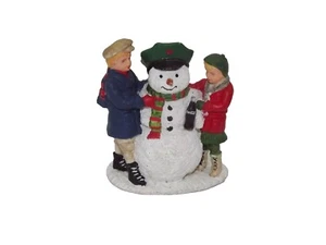 Coca Cola Coke Schneemann & Kinder Stadtplatz Sammlung Deko Vintage 1992 - Bild 1 von 4