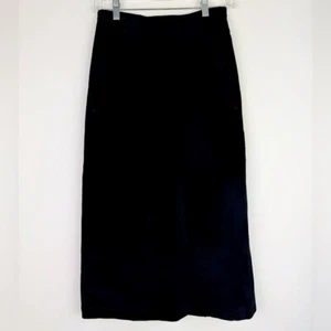 Marshall Fields Country Shop Vintage Black Suede Skirt - Picture 1 of 10
