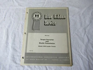 1965 IH International Harvester 3414 tractor loader service manual - Picture 1 of 8