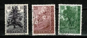 U7348 LIECHTENSTEIN 1957 Trees and bushes Michel 357/9 used - Picture 1 of 1
