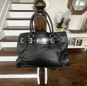 Authentic Michael Kors Hamilton Bag - Black Leather - Bild 1 von 9