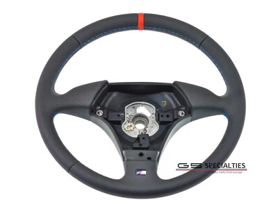 Volante BMW Z3 E34 M5 E39 E36 M3 CUERO NAPA PERFORADO RAYA ROJA Foto 1 de 4