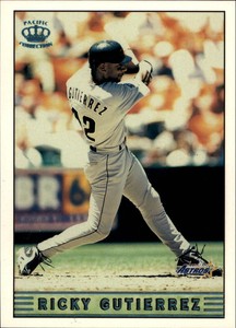1999 Pacific Crown Collection Platinum Blue Baseball Card #125 Ricky Gutierrez