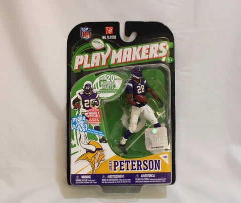 McFarlane Playmakers NFL  Minnesota Vikings Adrian Peterson 4" Figures 2011 Cover