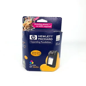 Cartucho de tinta para impresora de inyección de tinta tricolor HP 51641A caducado 12/2001 - Imagen 1 de 3