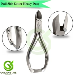 Pro Podiatrist Toe Nail Side Cutter Heavy Duty Thick Nails Clippers Curved Tip - Picture 1 of 3