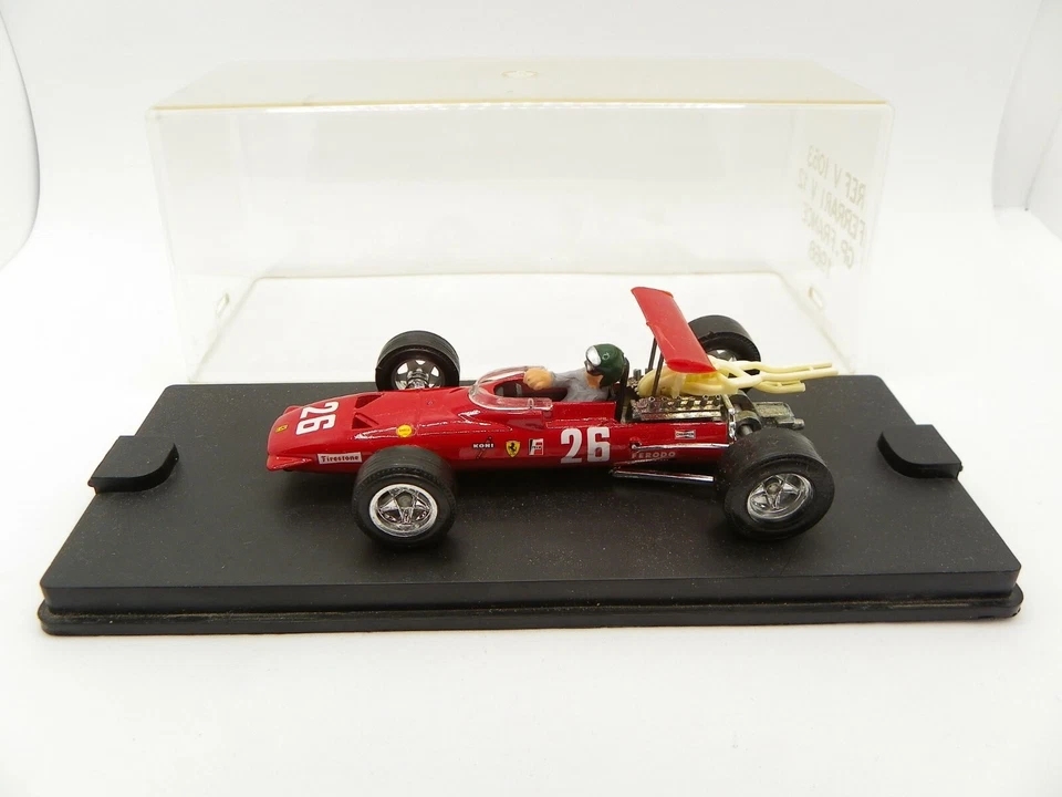 Ferrari 312 V12 Jacky Ickx #26 GP France 1968 V1063 Verem 1/43 F1 avec figurine - Photo 1/1