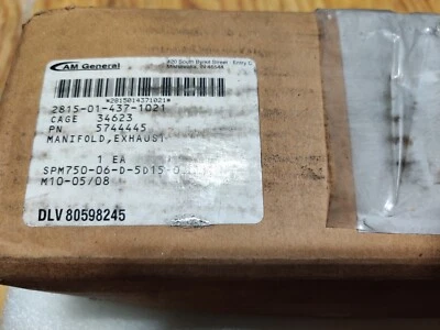 Colector de escape general 2815-01-437-1021 AM 5744445 se adapta a GM 6,5 10238374 6,5 L Foto 1 de 4