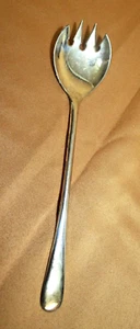 Vintage Silverplate Serving Spoon Fork Salad Fork Made in Italy - Picture 1 of 1