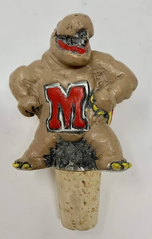 MARYLAND TERRAPINS NCAA COLLEGE MASCOT VINTAGE Cork Wine Stopper Cover