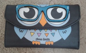 Anna Smith Owl Ladies Wallet Designer Purse Organiser Cardholder Bag (1) - Picture 1 of 5