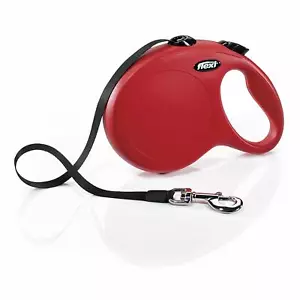 Flexi Design Retractable Dog Leash in Red, Medium 16' Color Red Original - Picture 1 of 7