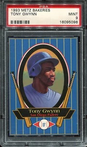 1993 Metz Bakeries Tony Gwynn PSA 9 Bakery San Diego Padres HOF - Picture 1 of 2