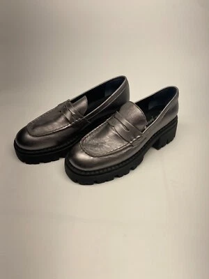 Mocasín Free People para mujer Lyra peltre plataforma plateada talla 10 Foto 1 de 4