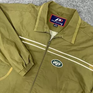 Giacca Vintage New York Jets Uomo L Verde Tela Bomber Giocatore Pro LEGGI - Foto 1 di 12