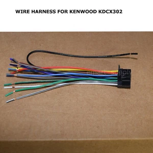 WIRE HARNESS FOR KENWOOD KDCX302 KDC-X302 FREE FAST SHIPPING - Picture 1 of 1