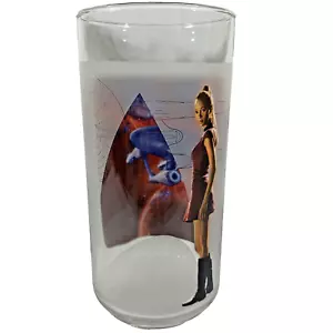 2008 Star Trek USS Enterprise Frosted Glass Cup Uhura Paramount Pictures Printed - Picture 1 of 9