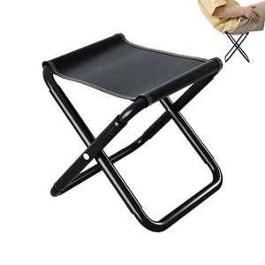 Portable Folding Camping Stool Small Outdoor Hiking Backpacking Travel Chair - Picture 1 of 7