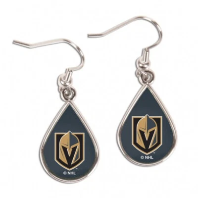 Vegas Golden Knights Tear Drop Earrings - Image 1 of 3