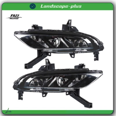 Fog Lights Lamps Clear For 2016-2019 Nissan Maxima Right+Left Side Housing Black - Image 1 of 4