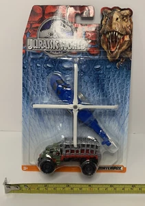 Matchbox Jurassic World Mission Chopper & Mauler Hauler 2 Pack NEW Sealed 2015 - Afbeelding 1 van 4