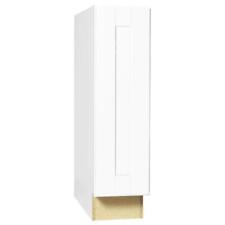 Hampton Bay Assembled Base Raised Panel Kitchen Cabinet - Satin White, 9 in. x 34.5 in. x 24 in.