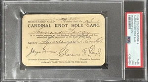 1928 PSA Ticket Pass St Louis Cardinals Jim Bottomley MVP 31 HR/.325BA/Hafey⚾️ - Bild 1 von 6