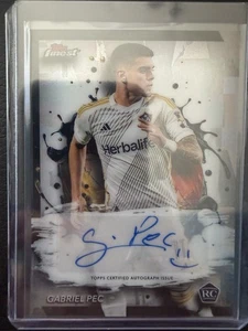 GABRIEL PEC AUTO 2024 Topps FINEST MLS SOCCER LA GALAXY ROOKIE RC Brazil - Picture 1 of 1