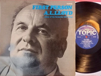 A. L. Lloyd - First Person LP 1966 1st UK Pressing Topic 12T118 Folk - Image 1 of 4