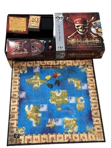 Pirates of the Caribbean DVD Treasure Hunt Board Game Disney Open Box COMPLETE - Picture 1 of 9