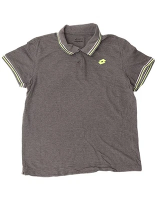LOTTO Boys Life's Polo Shirt 15-16 Years XL Grey Cotton CQ06 - Image 1 of 3