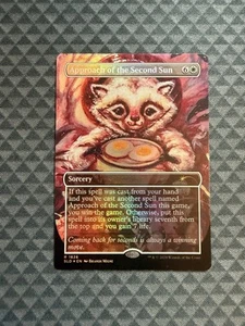 MTG Approccio del Secondo Sole #1826 Rainbow Foil Rara Tana Segreta DS (SLD) - Foto 1 di 4