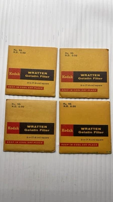 Wratten Kodak Filter 3x3 inch 75mm Gelatin Filter #ND.90 SEALED! New/Vintage - Image 1 of 2