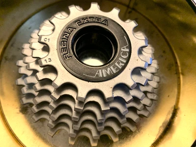 NOS Vintage Regina Extra America 6 Speed Freewheel Road Bike 13-23 original tin - Image 1 of 4