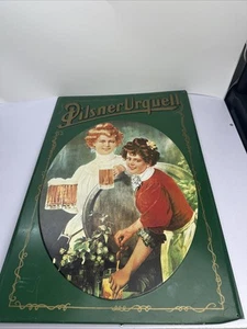 Pilsner Urquell Beer Tin/Metal Sign Vintage Advertisement 24 X 16 Beer Man Cave - Picture 1 of 10