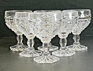 Hand-Cut Lead Crystal Cordial Glasses 3.12” Bohemian Vintage Set of 5+1 - Picture 1 of 9
