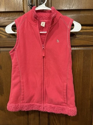 Colete de lã Old Navy com zíper XL meninas crianças jovens rosa forrado Sherpa - Imagem 1 de 2